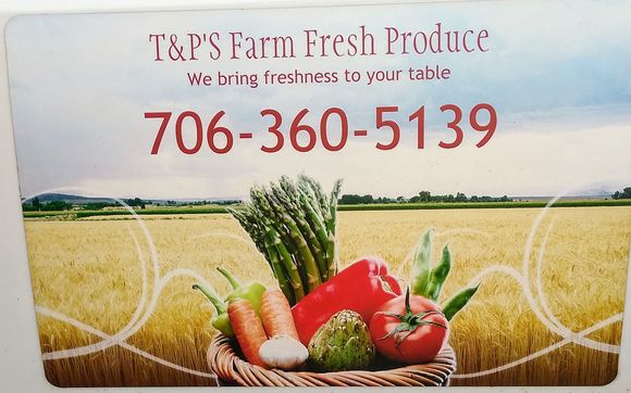 Fresh home raised produce and firewood by T & P Farms