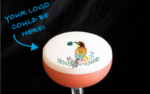 Edible Cocktail Toppers, Predesigned & personalised