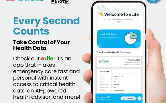 eLife emergency, portable patient health summary - Alignable