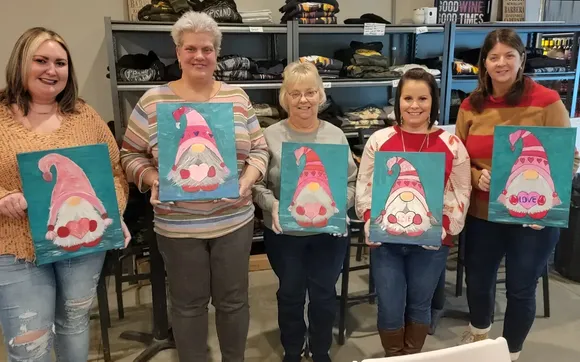 Sip and paint event by Events By Kristen