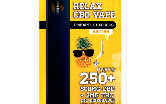 Pineapple Express Vape Pen – 1ML 500mg CBD + THC by Big Budz CBD