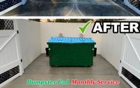 Dumpster Pad Monthly Cleaning Services by Hydromax exterior solutions, Inc.