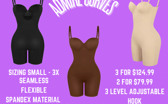 ADMIRE CURVES BUILT IN SHAPEWEAR BODYSUIT by Admire Curves in