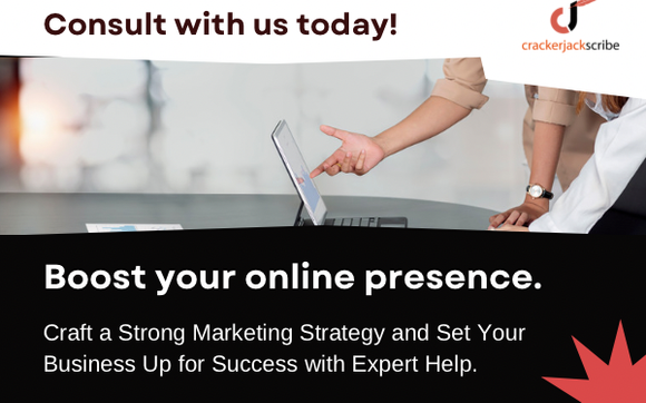 Expert Marketing Consultation by Crackerjack Scribe
