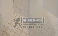 Showers cleaned, regrouted and caulk by We Caulk Showers LLC