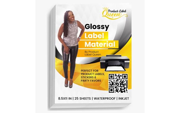Glossy Label Material by Product Label Queen