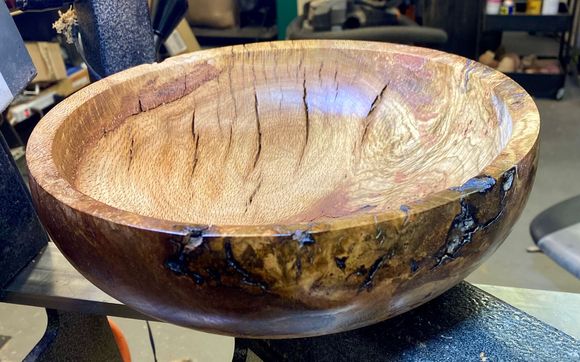 Salad bowl  by Woodturning And Art LLC.