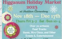 We are a thrice a year artisan’s market showcasing local handmade only work from over 100 amazingly talented artisans..  by Higganum Holiday Markets Group