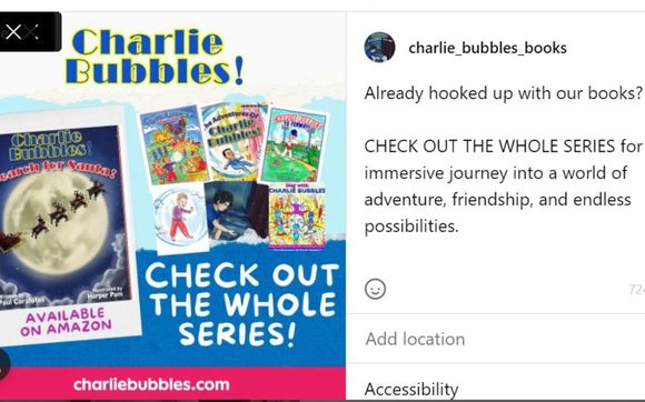 Charlie Bubbles Storybooks by Charlie Bubbles Cares For Kids!