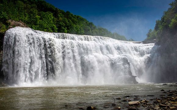 Lower Falls of the Genesee in Rochester, NY (not to be confused with ...