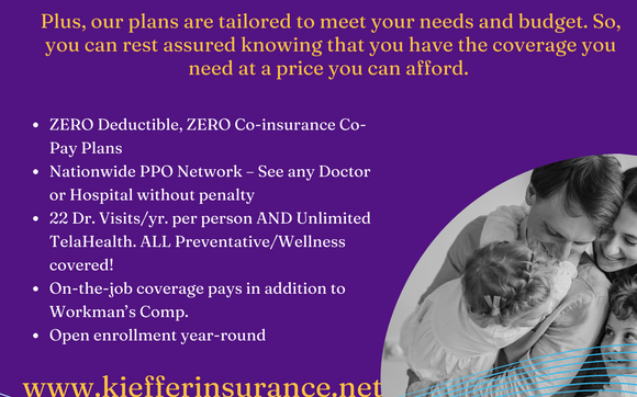 Private Plans for Families and Businesses! by Kieffer Insurance Group