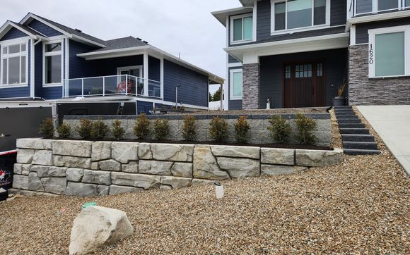 Retaining walls  by BTR LANDSCAPING LTD
