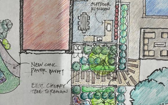 Image showcasing Schematic Design Site Plan by Outdoor Space Design in Cliffside Park ...