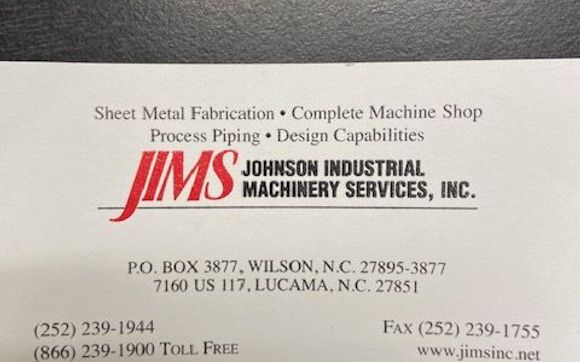 SHEET METAL FABRICATION/MACHINE SHOP by Johnson Industrial Machinery