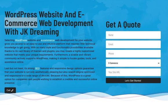 Wordpress Development and Design Services by JKDreaming.com