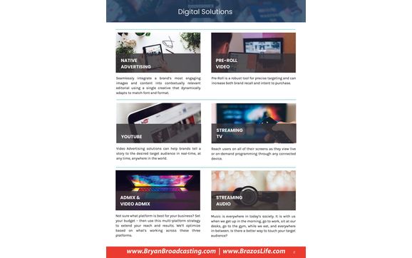 Bryan Broadcasting Digital Offerings -1 by IndoorMedia 