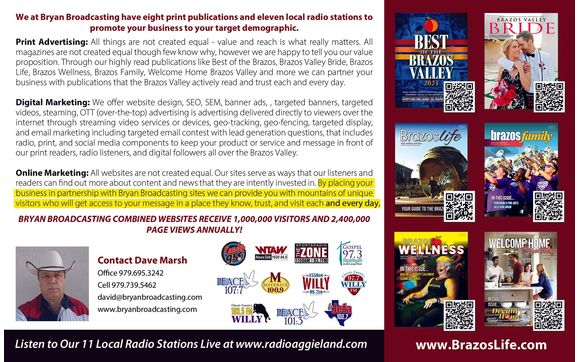 Bryan Broadcasting - Radio - Print - Digital - Streaming! by IndoorMedia 