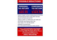 Affordable Corporate and Personal Tax returns preparation and E filing services by Tax & Accounting Solutions