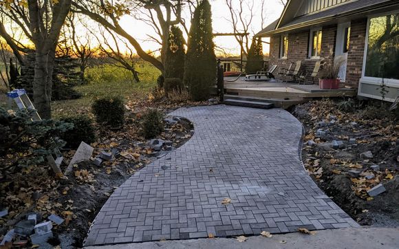 Interlocking Brick Installation | "Patios" by Genesis Landscaping