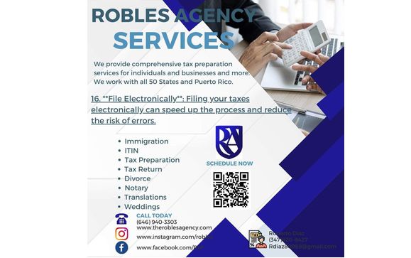 Tax prep by R. Diaz Agency