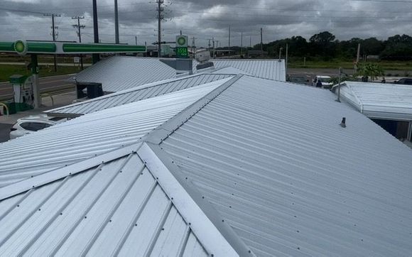 BP Gas Station Master Rib Roofing System by Frontline Roofing