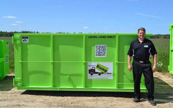 15 Yard Residential Friendly Dumpster. by Bin There Dump That Columbus GA