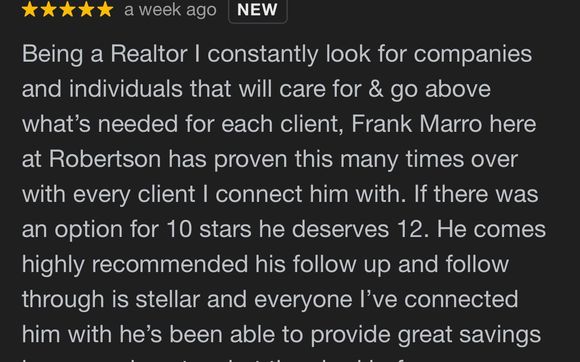 Review by Robertson Ryan Insurance