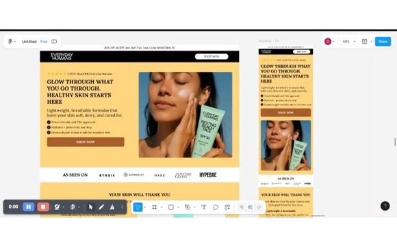Glow Through UI/UX design by Zion Stephenson