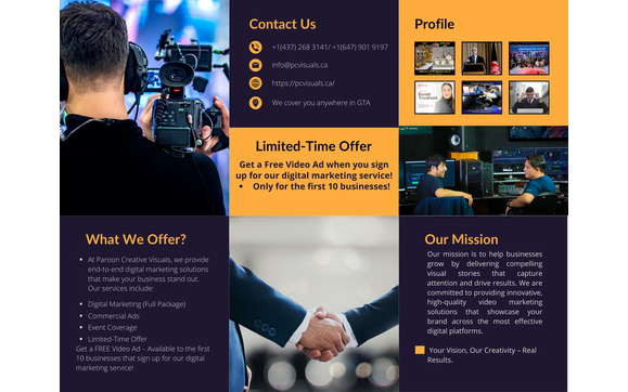 Professional Video Production & Digital Marketing Services by Paroon creative visuals