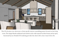 Modern Farmhouse Kitchen Design Concept by Petra MJ Designs