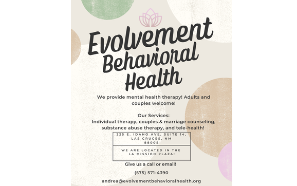 Flyer by Evolvement Behavioral Health