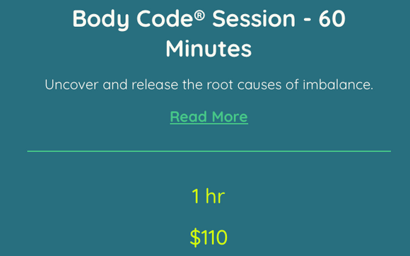 Body Code Session - 60 min by Care Energy Healing – Certified Emotion, Body & Belief Code Practitioner