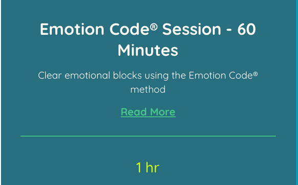 Emotion Code® Session – 60 Minutes by Care Energy Healing – Certified Emotion, Body & Belief Code Practitioner