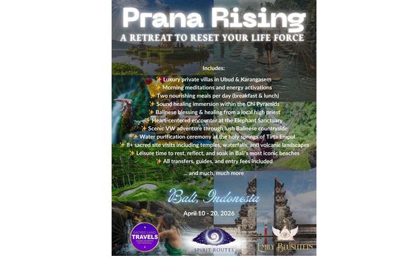 Prana Rising: A Transformational Retreat in Bali by Indigenous medicine practitioner