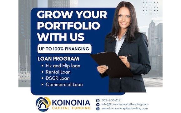 Grow Your Real Estate Investment Portfolio by Koinonia Capital Funding, LLC