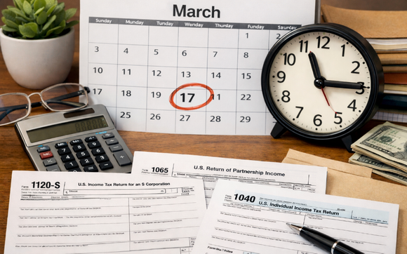 S-Corp and Partnership deadline is March 17.  by Margaret Stoch, CPA