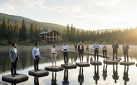 Corporate wellness retreat by The PhillipsSims Group