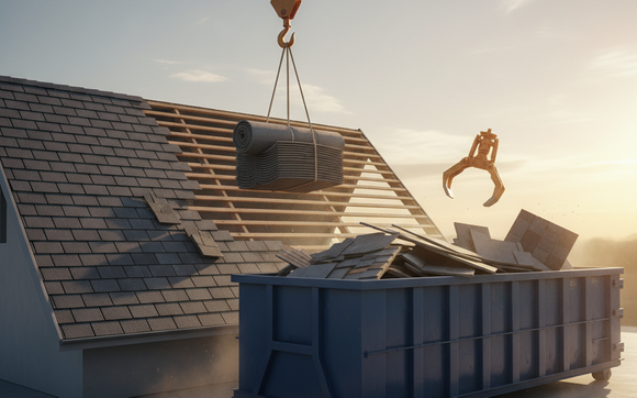 Need a roof or a dumpster?  by Lewis Construction and development