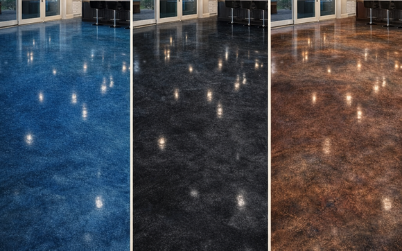CONCRETE COLOR STAINED CONCRETE  by Robles Concrete Design LLC