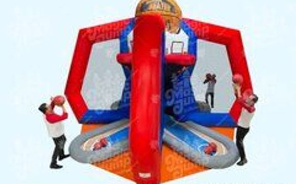 🏀 Sports Inflatable Game Rental in Houston | Buzzer Beater Interactive Basketball Game by Events by ABA