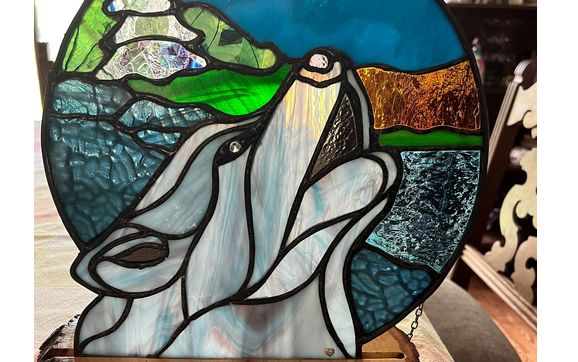 Custom made stained glass.  by Aurora Art Glass & Design