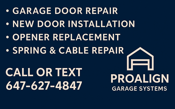 Garage Door Replacement by Proalign Garage Systems