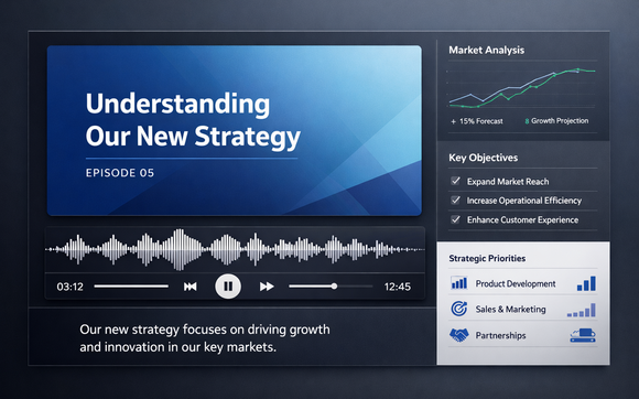 AUDIO, VIDEO, AND PODCAST-STYLE EXPLAINER CREATION by Brian 