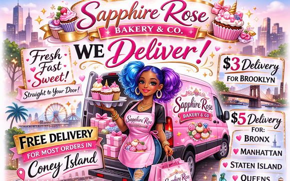 Delivery by Sapphire Rose Baker & Co.