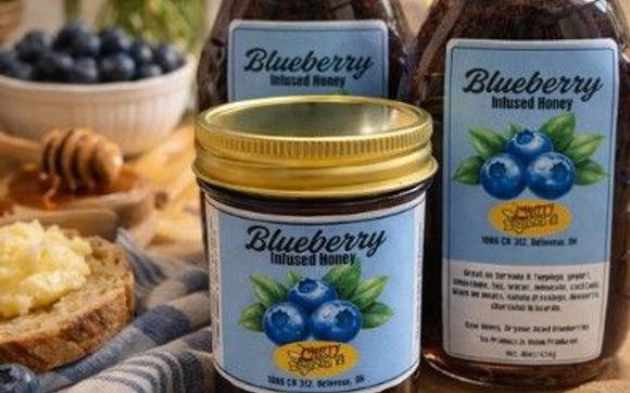 Blueberry Infused Honey by Cherry City Honey Farms and Apiary