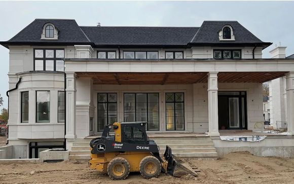 Custom Luxury Home Construction & Exterior Finishing by CAH Master Construction & Renovation Inc.