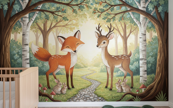 Hand Painted wall murals and Custom Design by Bluepoint Artisan