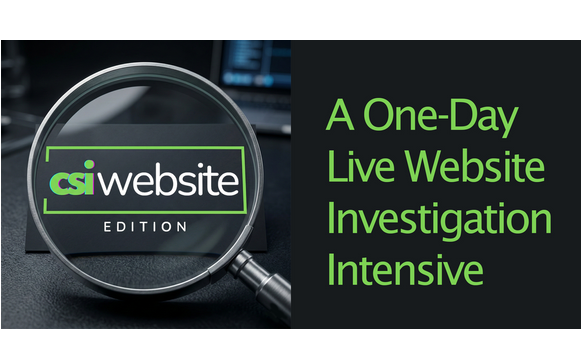 CSI: Website Edition 1-Day Event by Holliday Creative Marketing