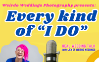 Every Kind of I DO podcast with Jen by Weirdo Weddings Photography / Pink Hair Jen