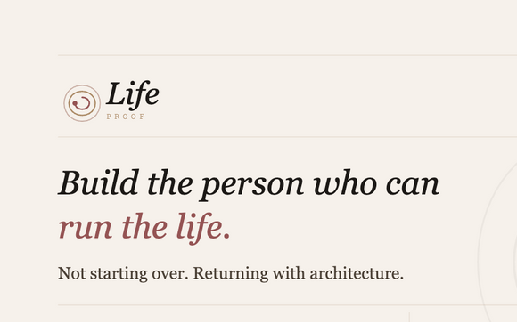 LifeProof: Personal Operating System & Strategy by Strategy Sculptors – Structure Shapes Everything